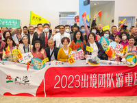 The first group of Chinese tourists who came to Sri Lanka after the COVID pandemic on March 1, 2023, in Katunayake, Sri Lanka.  A Sri Lankan...