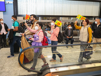 The first group of Chinese tourists who came to Sri Lanka after the COVID pandemic on March 1, 2023, in Katunayake, Sri Lanka.  A Sri Lankan...