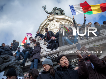 A march was organized today. it started at republic square where the gathering took place in tribute to the 17 victims of a three day killin...