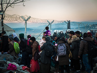 On Friday 4th December 2015, between Greece and Macedonia close to Idomeni; the border was opened. Few days ago, Macedonia built a big fence...