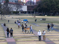 March 02, 2023. Mexico City, Mexico. Esplanade of the central campus in Ciudad Universitaria of the National Autonomous University of Mexico...