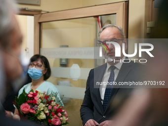 Minister of Health, Adam Niedzielski, during the opening of the new neonatal ward at the Gynecology and Obstetrics Hospital, in Krakow, Pola...