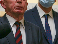 Antoni Marcinek (L), hospital director, is seen during the opening of the new neonatal ward at the Gynecology and Obstetrics Hospital, on Ma...