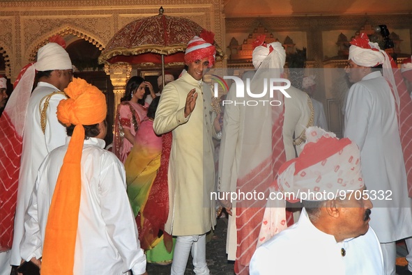 Titular Maharaja of Jaipur Padmanabh Singh after  performs rituals during 'Holika Dahan', at City Palace in Jaipur, Rajasthan,India, Monday,...