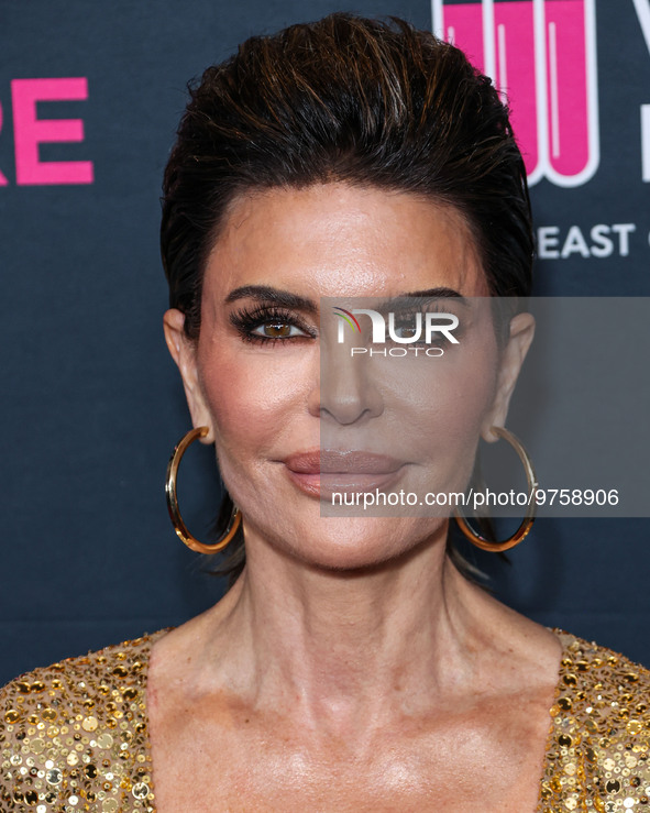 American actress, television personality and model Lisa Rinna arrives at The Women's Cancer Research Fund's An Unforgettable Evening Benefit...