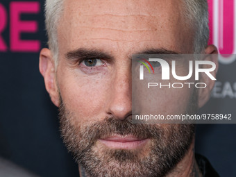 American singer and songwriter Adam Levine of American pop rock band Maroon 5 arrives at The Women's Cancer Research Fund's An Unforgettable...