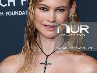 Namibian model Behati Prinsloo arrives at The Women's Cancer Research Fund's An Unforgettable Evening Benefit Gala 2023 held at the Beverly...