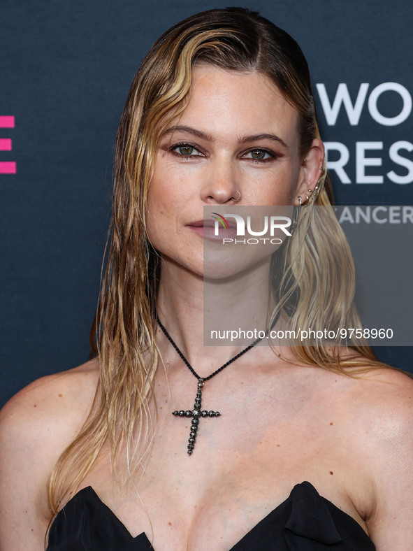 Namibian model Behati Prinsloo arrives at The Women's Cancer Research Fund's An Unforgettable Evening Benefit Gala 2023 held at the Beverly...