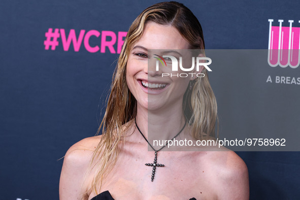 Namibian model Behati Prinsloo arrives at The Women's Cancer Research Fund's An Unforgettable Evening Benefit Gala 2023 held at the Beverly...