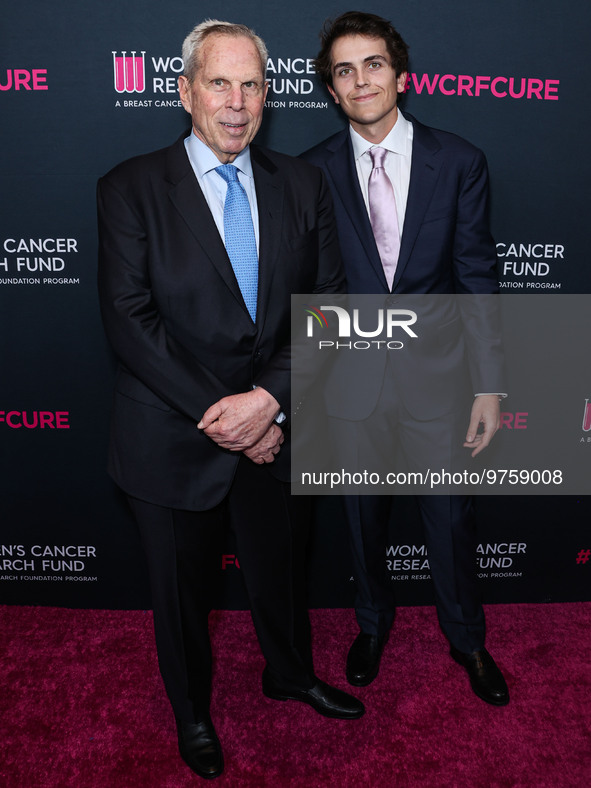 American film producer and businessman Steve Tisch and son Zachary Tisch arrive at The Women's Cancer Research Fund's An Unforgettable Eveni...