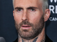 American singer and songwriter Adam Levine of American pop rock band Maroon 5 arrives at The Women's Cancer Research Fund's An Unforgettable...