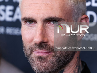 American singer and songwriter Adam Levine of American pop rock band Maroon 5 arrives at The Women's Cancer Research Fund's An Unforgettable...