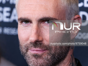 American singer and songwriter Adam Levine of American pop rock band Maroon 5 arrives at The Women's Cancer Research Fund's An Unforgettable...