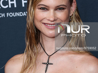 Namibian model Behati Prinsloo arrives at The Women's Cancer Research Fund's An Unforgettable Evening Benefit Gala 2023 held at the Beverly...