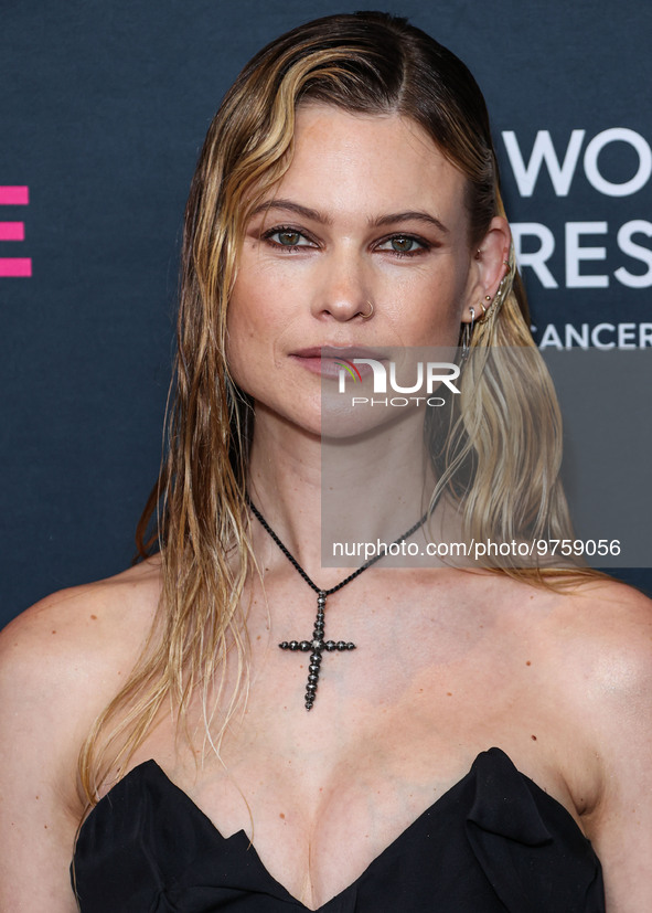 Namibian model Behati Prinsloo arrives at The Women's Cancer Research Fund's An Unforgettable Evening Benefit Gala 2023 held at the Beverly...