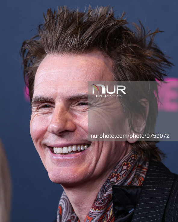 British musician John Taylor of English rock band Duran Duran arrives at The Women's Cancer Research Fund's An Unforgettable Evening Benefit...