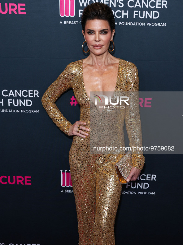 American actress, television personality and model Lisa Rinna arrives at The Women's Cancer Research Fund's An Unforgettable Evening Benefit...