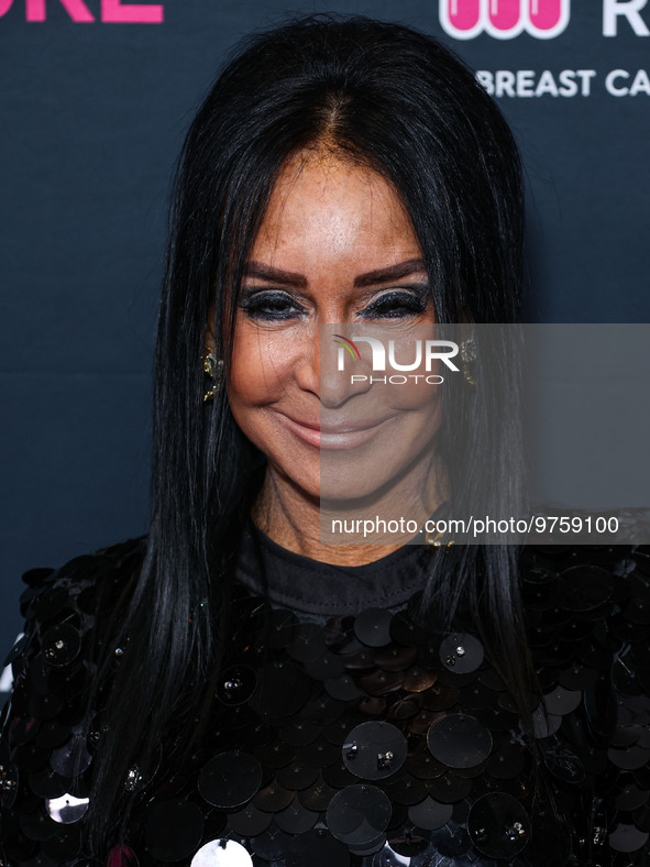 NJ Falk arrives at The Women's Cancer Research Fund's An Unforgettable Evening Benefit Gala 2023 held at the Beverly Wilshire, A Four Season...