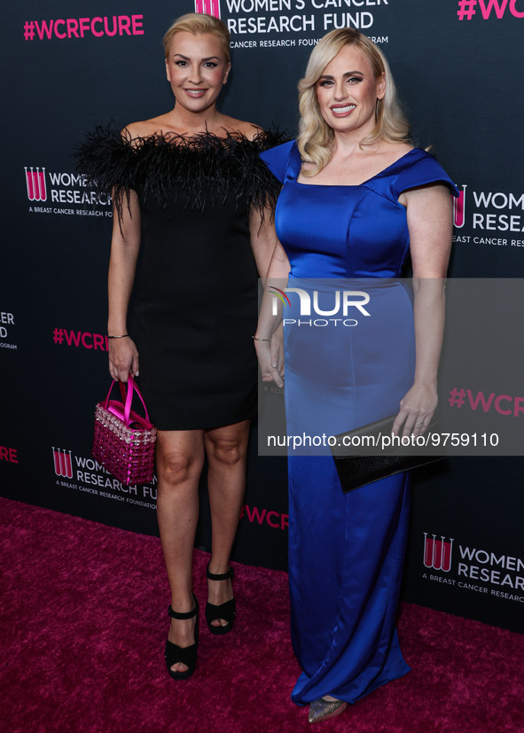 Ramona Agruma and girlfriend/Australian actress Rebel Wilson arrive at The Women's Cancer Research Fund's An Unforgettable Evening Benefit G...