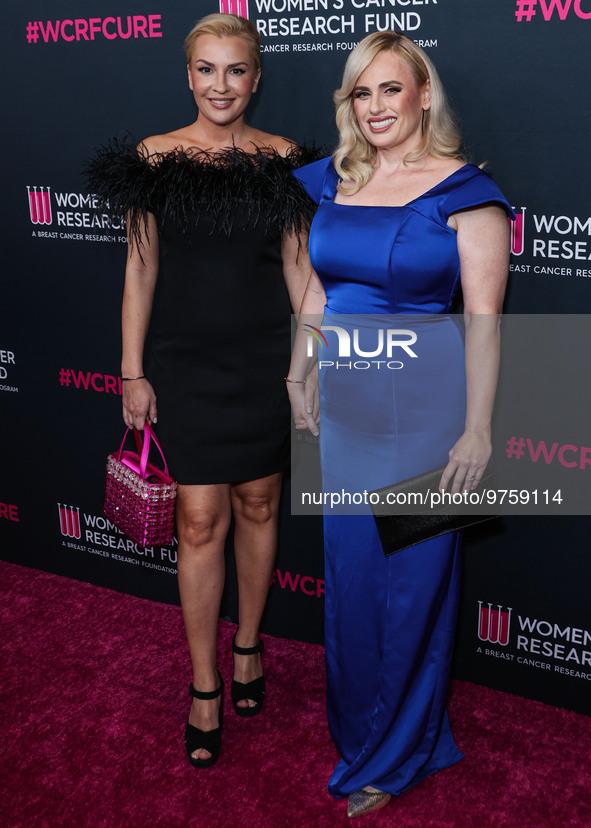 Ramona Agruma and girlfriend/Australian actress Rebel Wilson arrive at The Women's Cancer Research Fund's An Unforgettable Evening Benefit G...