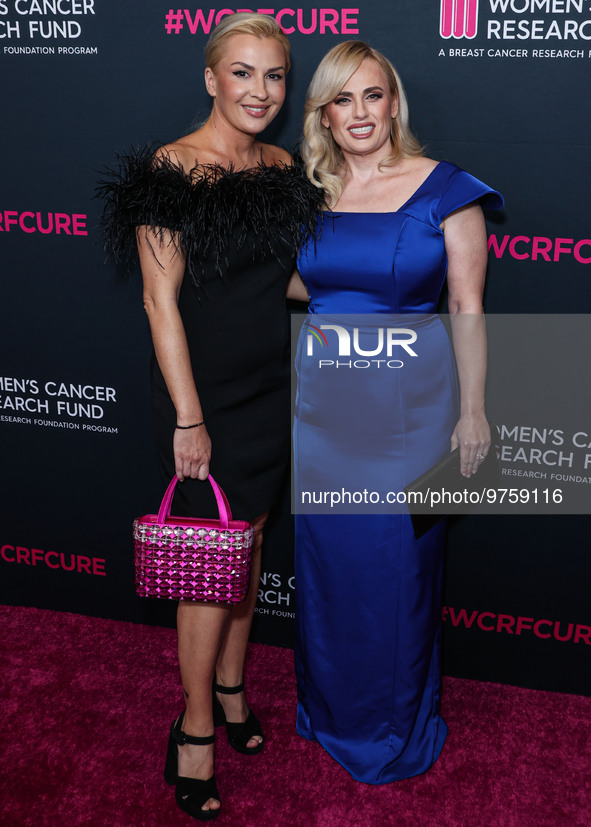 Ramona Agruma and girlfriend/Australian actress Rebel Wilson arrive at The Women's Cancer Research Fund's An Unforgettable Evening Benefit G...