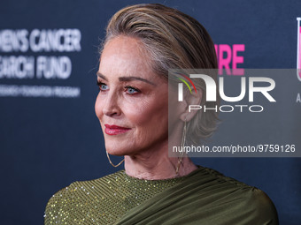 American actress Sharon Stone arrives at The Women's Cancer Research Fund's An Unforgettable Evening Benefit Gala 2023 held at the Beverly W...