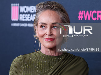 American actress Sharon Stone arrives at The Women's Cancer Research Fund's An Unforgettable Evening Benefit Gala 2023 held at the Beverly W...