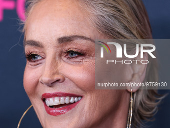 American actress Sharon Stone arrives at The Women's Cancer Research Fund's An Unforgettable Evening Benefit Gala 2023 held at the Beverly W...