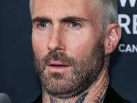 American singer and songwriter Adam Levine of American pop rock band Maroon 5 arrives at The Women's Cancer Research Fund's An Unforgettable...