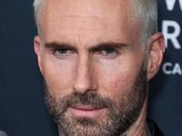 American singer and songwriter Adam Levine of American pop rock band Maroon 5 arrives at The Women's Cancer Research Fund's An Unforgettable...