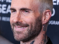 American singer and songwriter Adam Levine of American pop rock band Maroon 5 arrives at The Women's Cancer Research Fund's An Unforgettable...