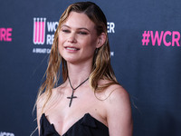 Namibian model Behati Prinsloo arrives at The Women's Cancer Research Fund's An Unforgettable Evening Benefit Gala 2023 held at the Beverly...