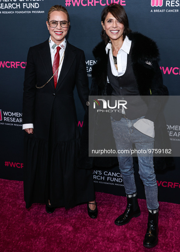 Maria Bello and girlfriend Dominique Crenn arrive at The Women's Cancer Research Fund's An Unforgettable Evening Benefit Gala 2023 held at t...