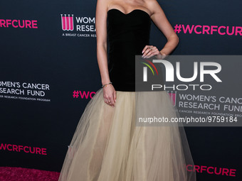 Australian model Megan Blake Irwin arrives at The Women's Cancer Research Fund's An Unforgettable Evening Benefit Gala 2023 held at the Beve...