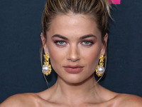 Australian model Megan Blake Irwin arrives at The Women's Cancer Research Fund's An Unforgettable Evening Benefit Gala 2023 held at the Beve...