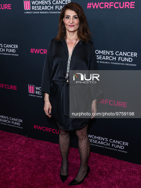 Canadian actress, director, producer and screenwriter Nia Vardalos arrives at The Women's Cancer Research Fund's An Unforgettable Evening Be...