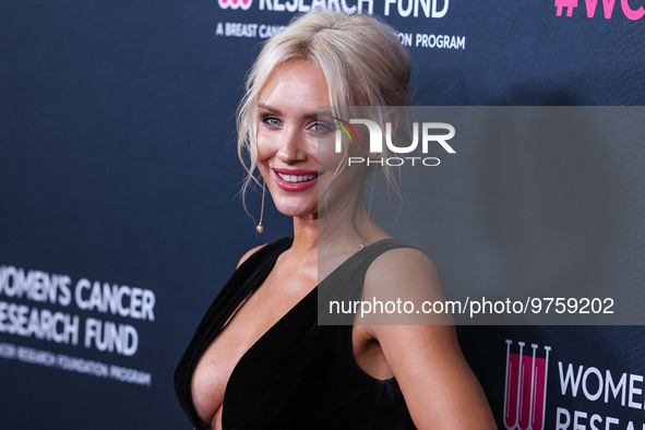 Australian actress and model Nicky Whelan arrives at The Women's Cancer Research Fund's An Unforgettable Evening Benefit Gala 2023 held at t...