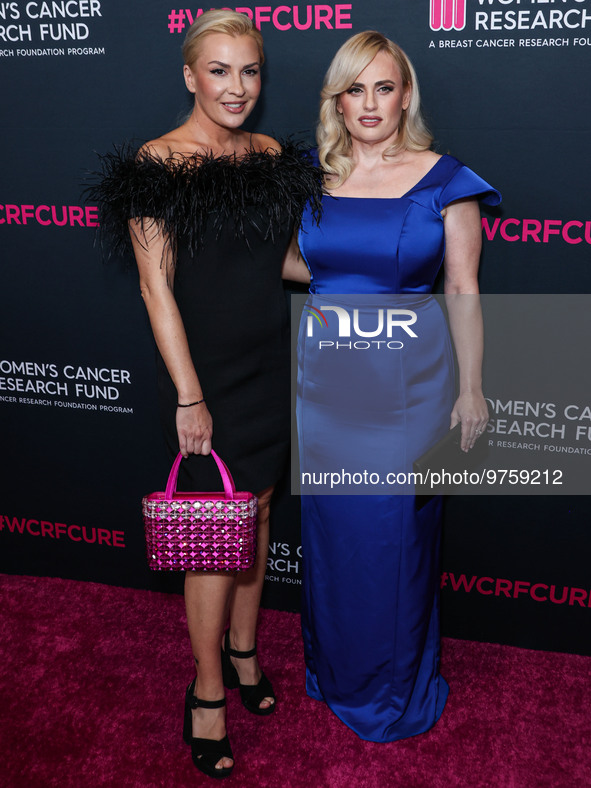 Ramona Agruma and girlfriend/Australian actress Rebel Wilson arrive at The Women's Cancer Research Fund's An Unforgettable Evening Benefit G...