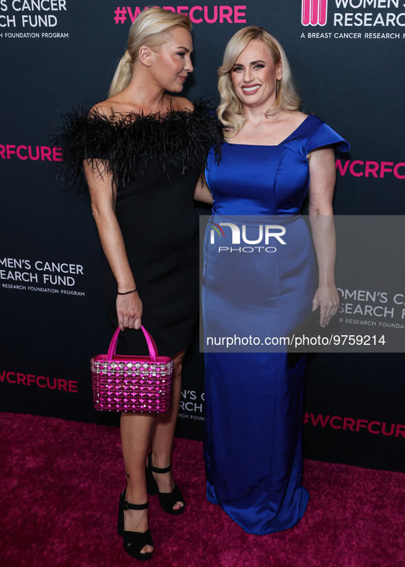 Ramona Agruma and girlfriend/Australian actress Rebel Wilson arrive at The Women's Cancer Research Fund's An Unforgettable Evening Benefit G...