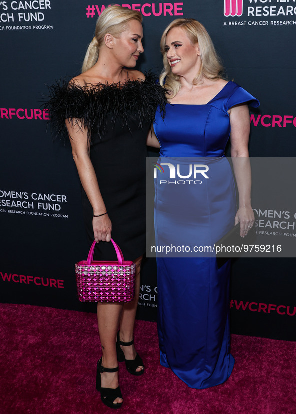 Ramona Agruma and girlfriend/Australian actress Rebel Wilson arrive at The Women's Cancer Research Fund's An Unforgettable Evening Benefit G...