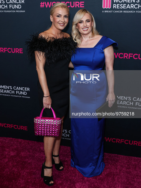 Ramona Agruma and girlfriend/Australian actress Rebel Wilson arrive at The Women's Cancer Research Fund's An Unforgettable Evening Benefit G...