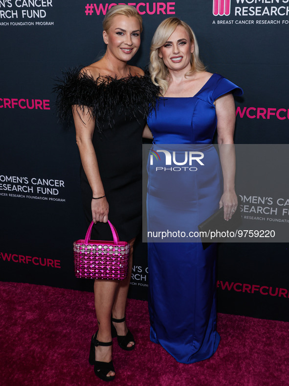 Ramona Agruma and girlfriend/Australian actress Rebel Wilson arrive at The Women's Cancer Research Fund's An Unforgettable Evening Benefit G...