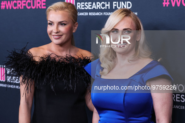 Ramona Agruma and girlfriend/Australian actress Rebel Wilson arrive at The Women's Cancer Research Fund's An Unforgettable Evening Benefit G...