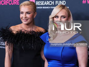 Ramona Agruma and girlfriend/Australian actress Rebel Wilson arrive at The Women's Cancer Research Fund's An Unforgettable Evening Benefit G...