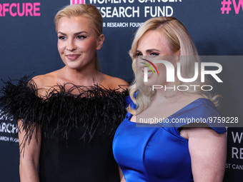 Ramona Agruma and girlfriend/Australian actress Rebel Wilson arrive at The Women's Cancer Research Fund's An Unforgettable Evening Benefit G...