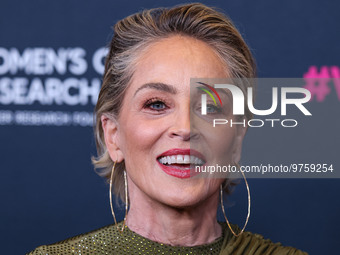 American actress Sharon Stone arrives at The Women's Cancer Research Fund's An Unforgettable Evening Benefit Gala 2023 held at the Beverly W...