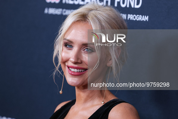 Australian actress and model Nicky Whelan arrives at The Women's Cancer Research Fund's An Unforgettable Evening Benefit Gala 2023 held at t...