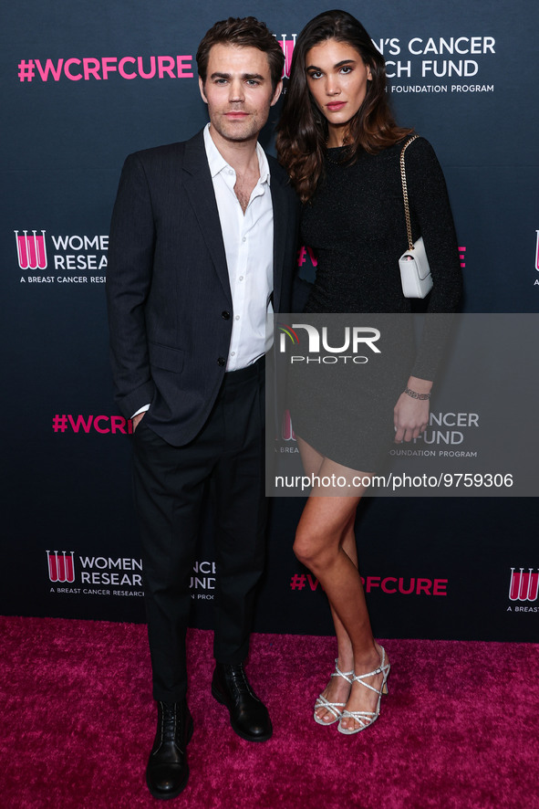 American actor, director and producer Paul Wesley and Natalie Kuckenburg arrive at The Women's Cancer Research Fund's An Unforgettable Eveni...