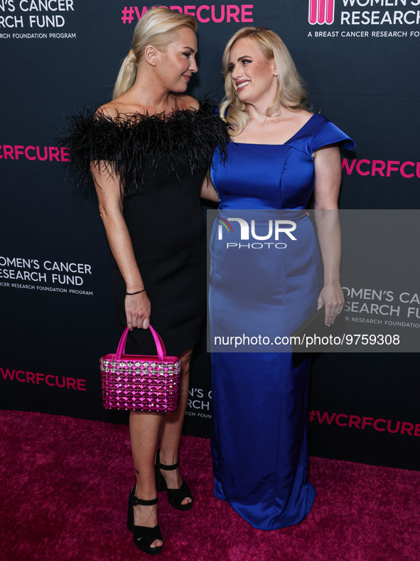 Ramona Agruma and girlfriend/Australian actress Rebel Wilson arrive at The Women's Cancer Research Fund's An Unforgettable Evening Benefit G...