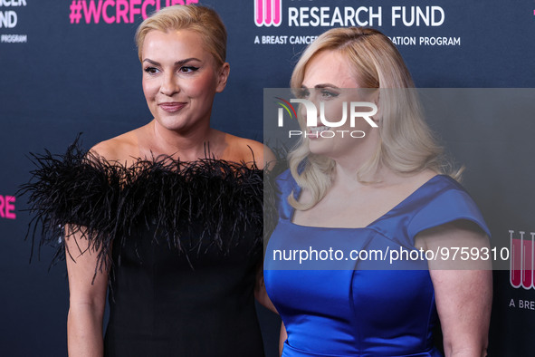 Ramona Agruma and girlfriend/Australian actress Rebel Wilson arrive at The Women's Cancer Research Fund's An Unforgettable Evening Benefit G...